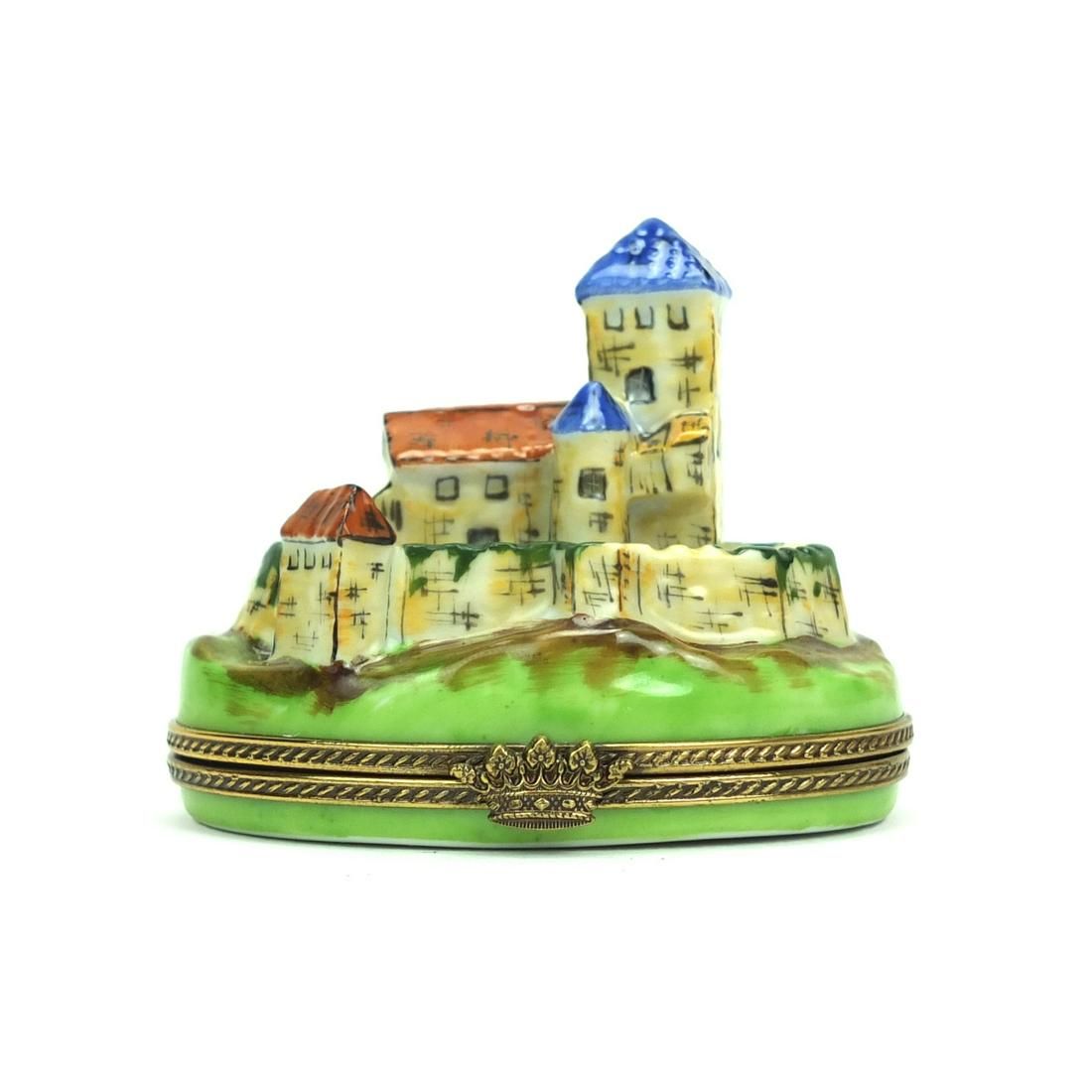 LIMOGES HAND PAINTED PORCELAIN PILL