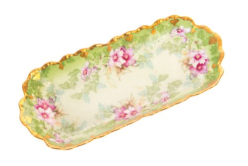 LIMOGES HANDPAINTED RELISH