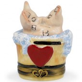 LIMOGES "JE TAIME" PORCELAIN T