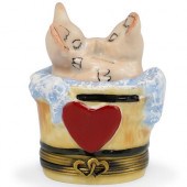 LIMOGES JE T'AIME PORCELAIN TR