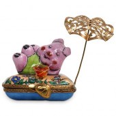 LIMOGES LA GLORIETTE "PIG UNDE
