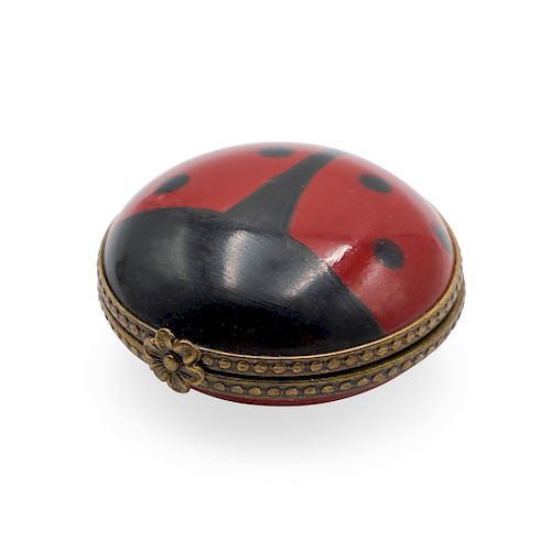 LIMOGES LADYBUG PORCELAIN TRINKET