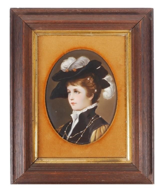 LIMOGES OR KPM PORCELAIN PORTRAIT