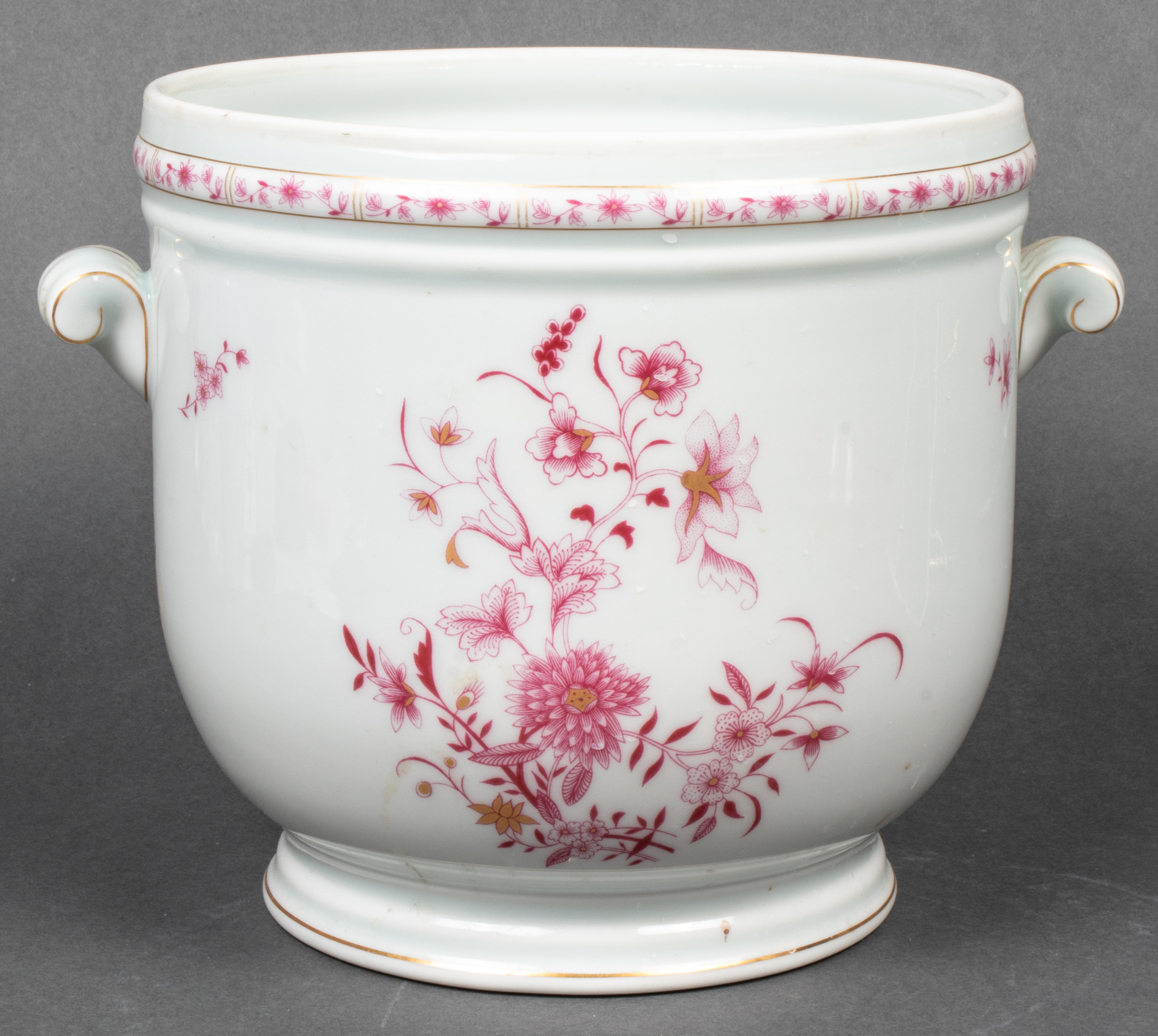 LIMOGES PAINTED PORCELAIN CHAMPAGNE