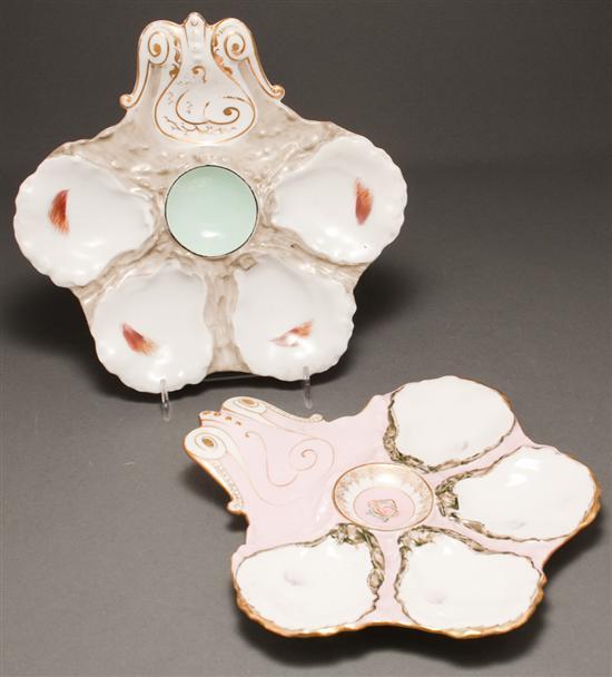 LImoges painted porcelain oyster