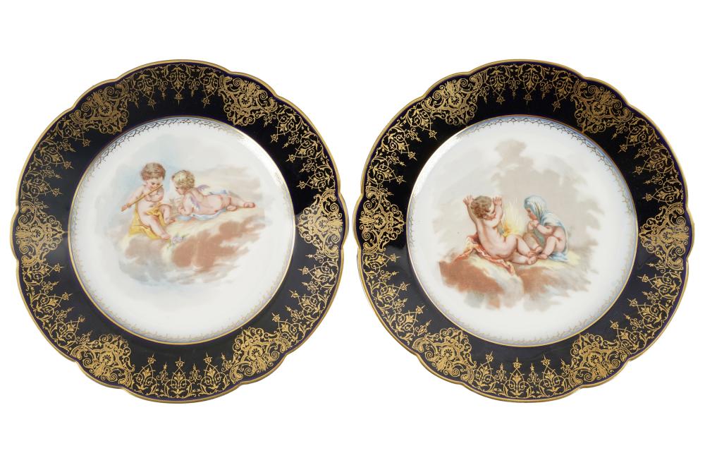 LIMOGES: PAIR OF PORCELAIN