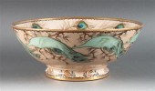 Limoges peacock painted porcel