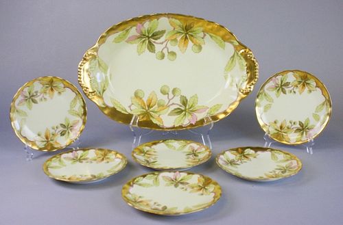 LIMOGES PLATTER AND MATCHING