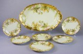 LIMOGES PLATTER AND MATCHING P