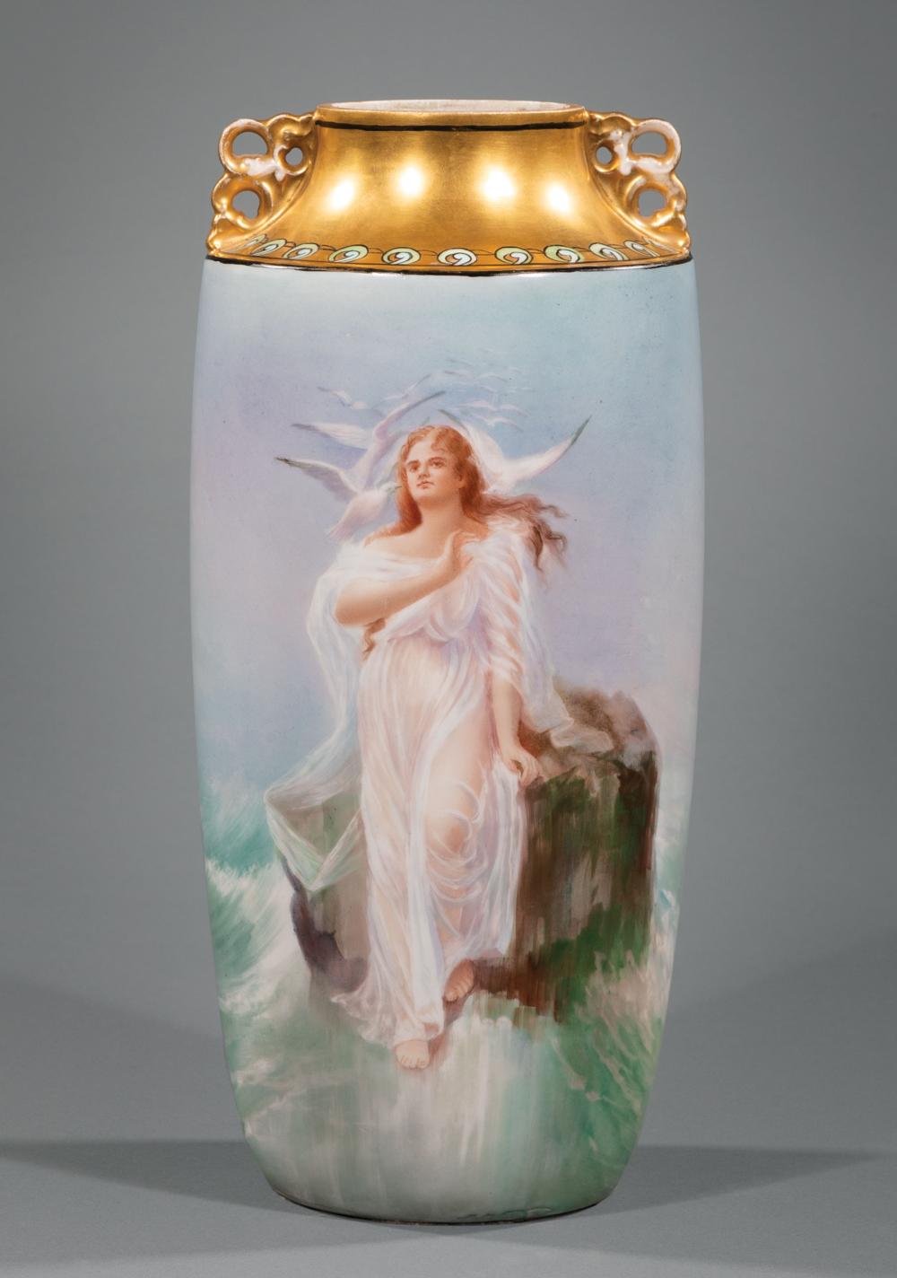 LIMOGES POLYCHROME AND GILT