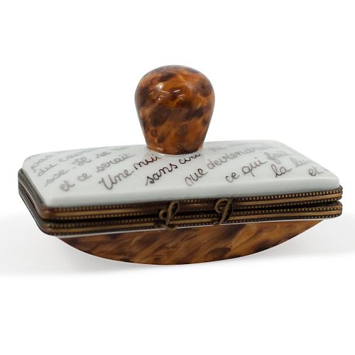 LIMOGES PORCELAIN BLOTTER TRINKET