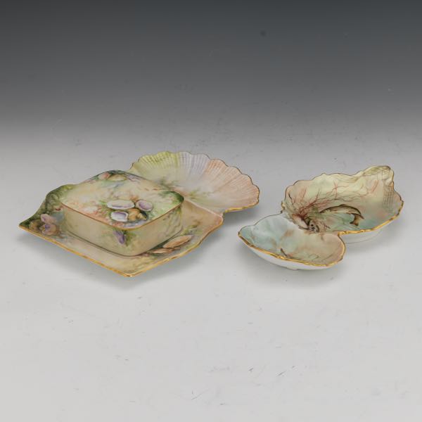 LIMOGES PORCELAIN FISH AND SHELL