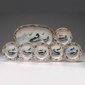 Limoges Porcelain Fish Service