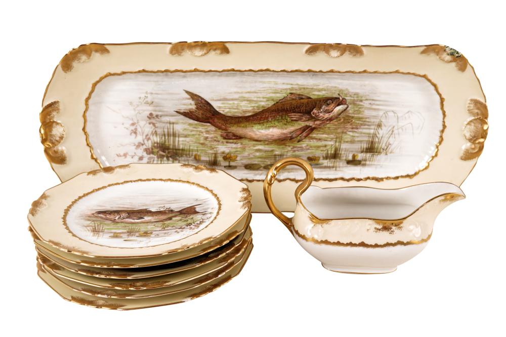 LIMOGES PORCELAIN FISH