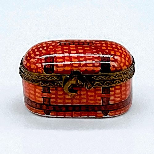 LIMOGES PORCELAIN FISHING BOXHand