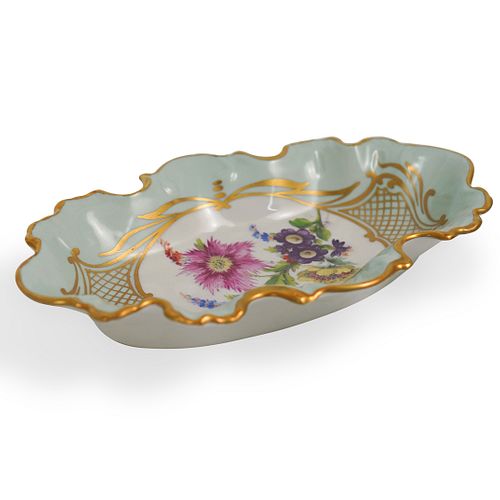 LIMOGES PORCELAIN FLORAL & GILT