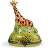 LIMOGES PORCELAIN GIRAFFE TRIN