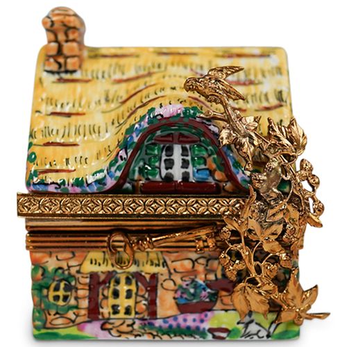 LIMOGES PORCELAIN HOUSE PILL