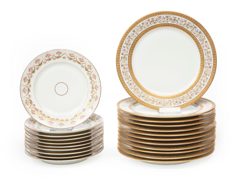 LIMOGES PORCELAIN LUNCHEON AND