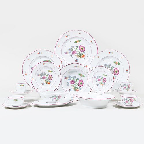 LIMOGES PORCELAIN PART SERVICE IN