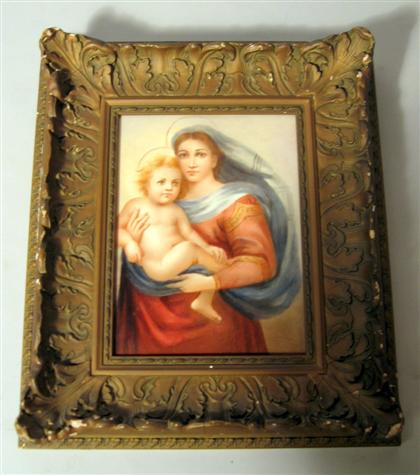 Limoges porcelain plaque after