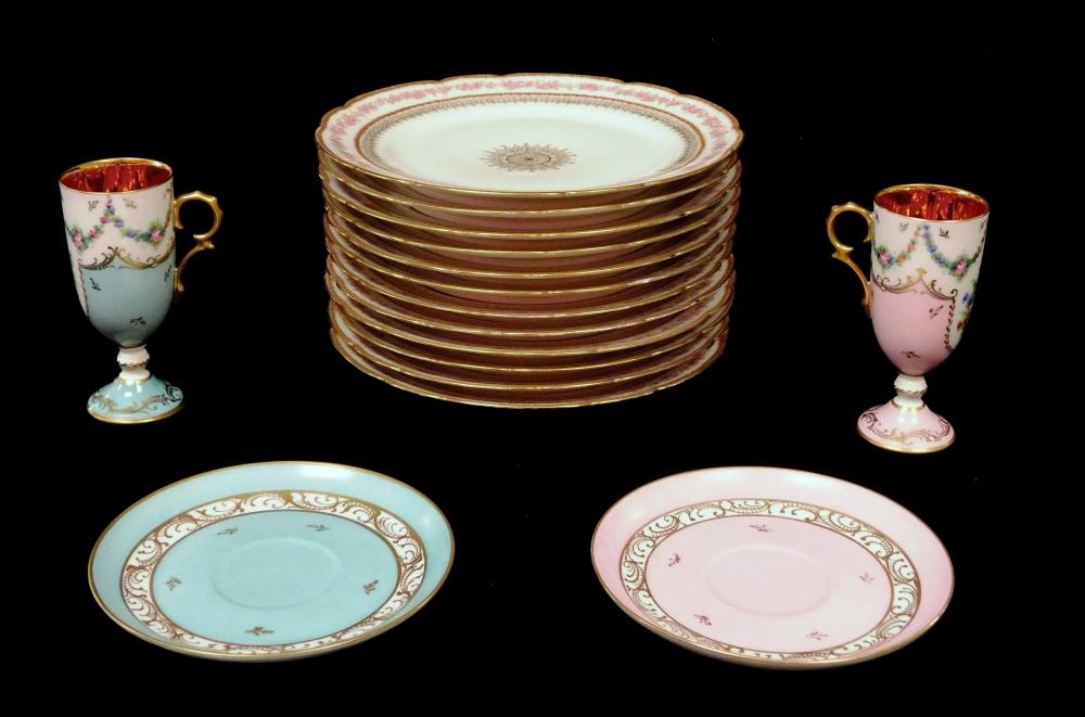 LIMOGES PORCELAIN, SIXTEEN