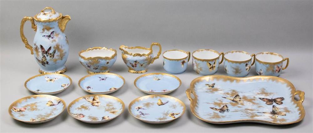 LIMOGES PORCELAIN TEA SET AND
