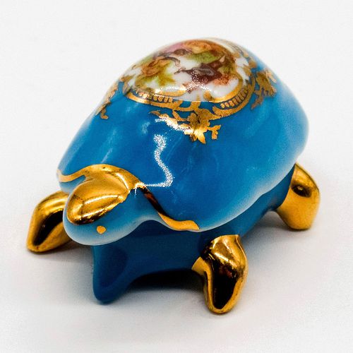 LIMOGES PORCELAIN TURTLE TRINKET