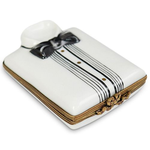LIMOGES PORCELAIN TUXEDO PILL