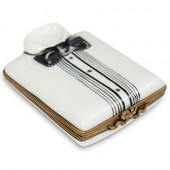LIMOGES PORCELAIN TUXEDO PILL