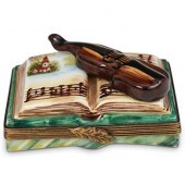 LIMOGES PORCELAIN VIOLIN PILL