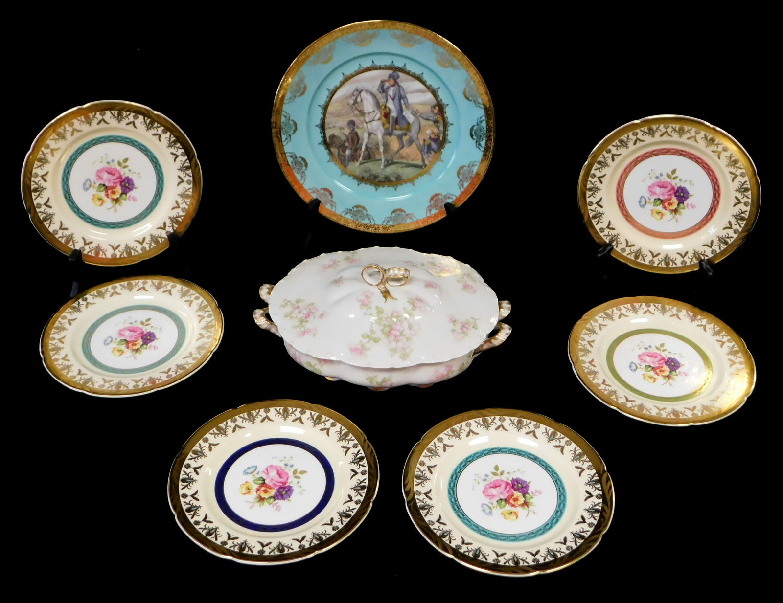 LIMOGES, ROYAL GRAFTON, ETC., EIGHT