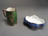 LIMOGES SILVER OVERLAID GREEN