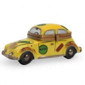 LIMOGES TAXI CAB PORCELAIN PIL