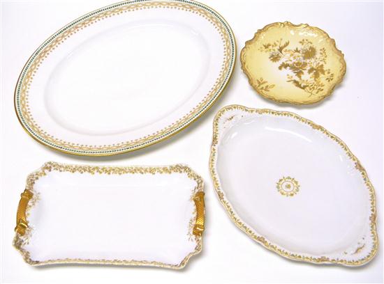 Limoges: two oval  one rectangular
