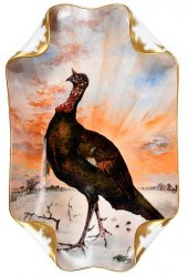 LIMOGES WILD TURKEY DINNER PLA
