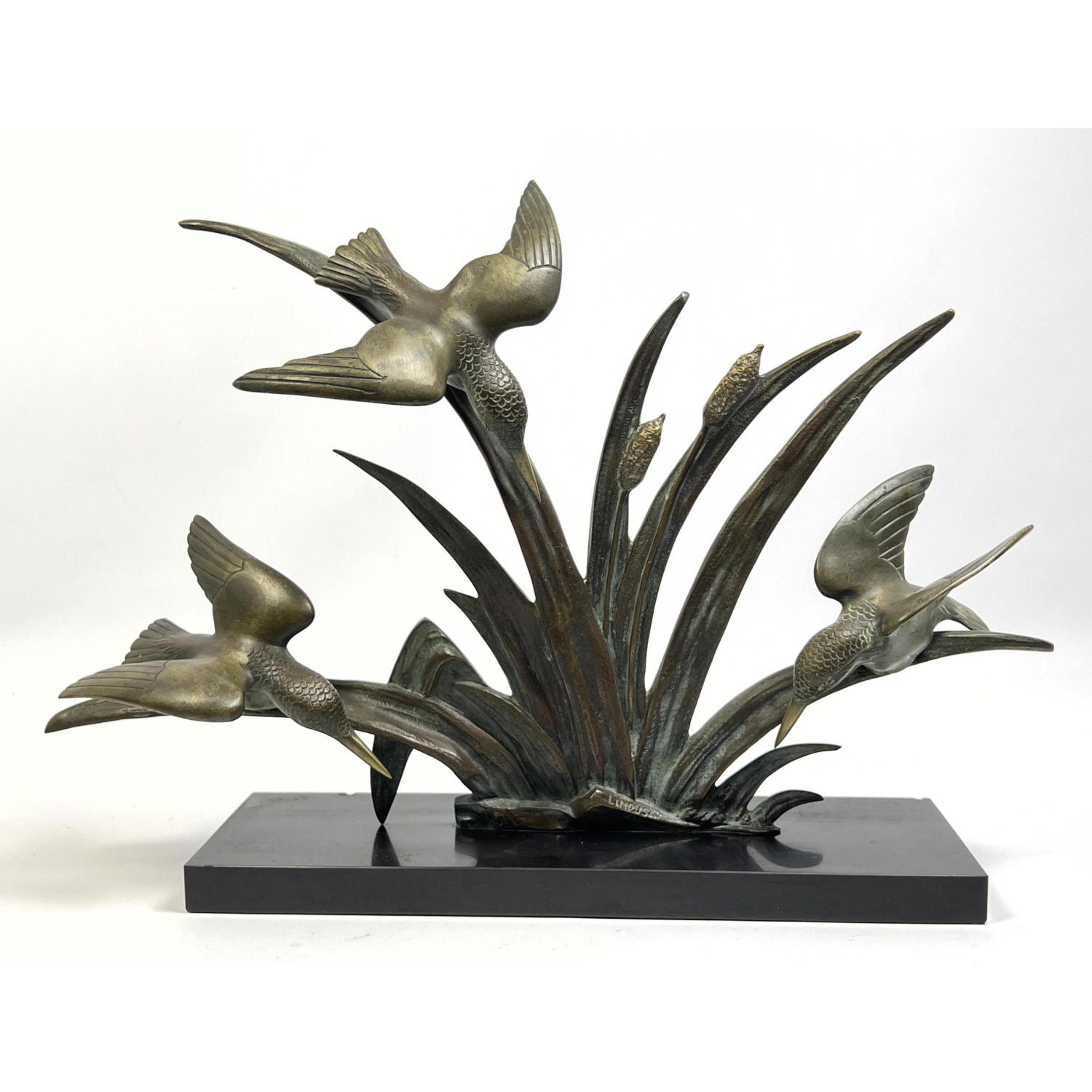 LIMOUSIN Signed Bronze Naturalist