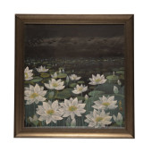 LIN FENGMIAN LOTUS FRAMED PAIN