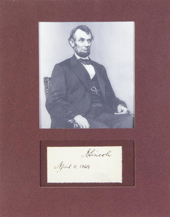 LINCOLN ABRAHAM Clipped signature