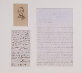 LINCOLN CDV PORTRAIT WITH LETT