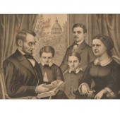 Lincoln Family print; large Ku