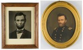 LINCOLN & GRANT PRINTS, 2 ITEM