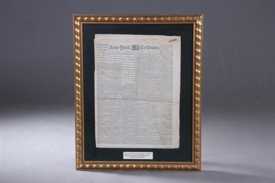 LINCOLN MEMENTO NEW YORK DAILY