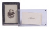 LINCOLN SIGNED CALLING CARD &