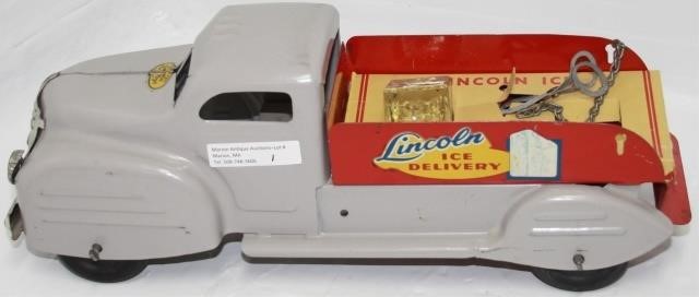 LINCOLN TOYS ICE DELIVERY TRUCK