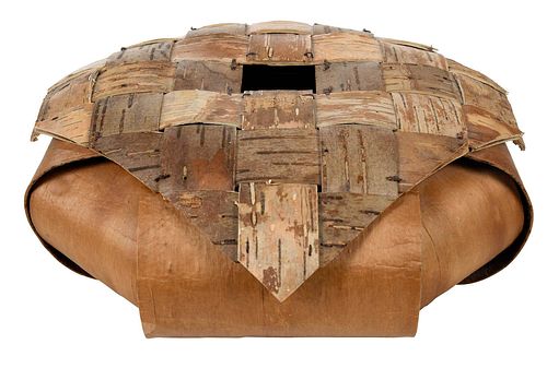 LINDA BILLS WOVEN CHERRY BARK