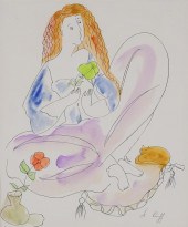 LINDA LE KINFF SERIGRAPH WITH