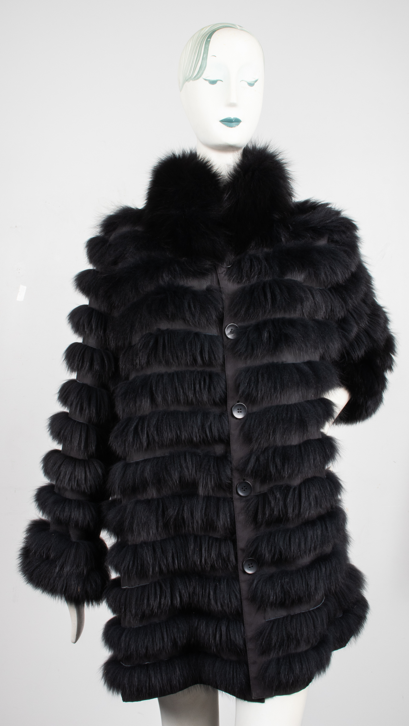 LINDA RICHARDS BLACK SILK AND FOX