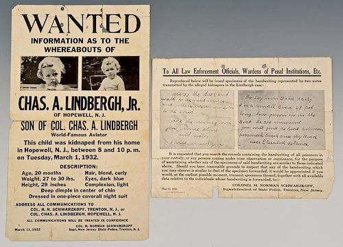LINDBERGH BABY KIDNAPPERS POSTER