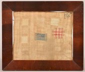 LINEN DARNING SAMPLER SIGNED I